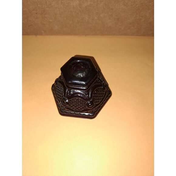 Vintage Avon 1876 Cape Cod Collection Ruby Red Glass Candlestick Taper Holder - Picture 1 of 5